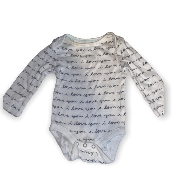 cloud island Other - Cloud Island Newborn I love you Cursive Onesie White Baby Clothing
